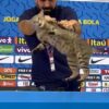 EuroFoot on Twitter: "A cat joined Vinicius' Brazil press conference t